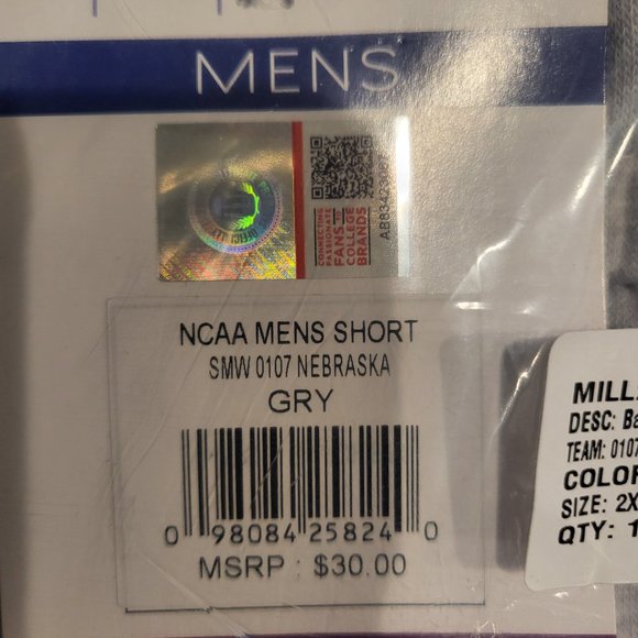 Nebraska Cornhuskers Men's XXL Shorts Liv Casual NWT - Picture 4 of 6